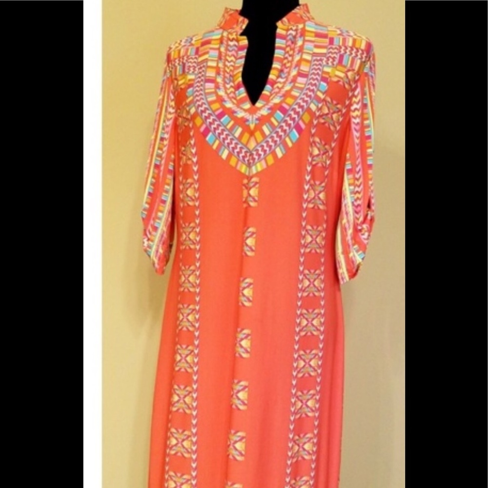 Donna Morgan Split Neck Sheath Dress